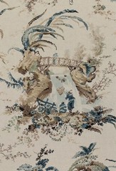 Anna G=French/Thibaut Curtain Fabric ‘MOOREA’ 3.8 METRES MINERAL – 100% Linen