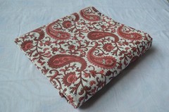 5 Yard Hand Block Paisley Print 100%Cotton Fabric NO TARRIF CHARGES 100%✅ZK_162#