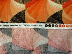 Fabric Freedom Art Deco 100% Quilting Cotton Fabric 18”X43” EUC