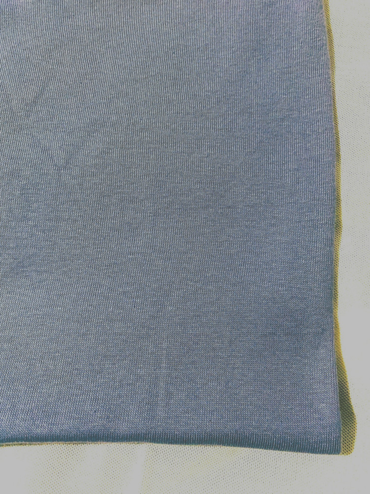 Cotton polyester blend knit fabric/la vender blue shade 41″ x 38″(tube shape)
