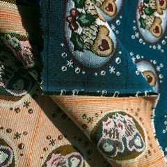Holiday Mitten Tapestry Fabric 54″ By The Yard
