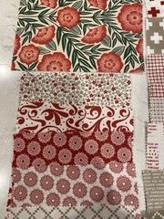 Cotton Quilting Fabric Charm Squares Set 25 + 4 Rectangles 6” X 4” New