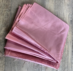 Vtg 1960s Silky Polyester Nylon Satiny Shiny Pink Dress Fabric 4yds