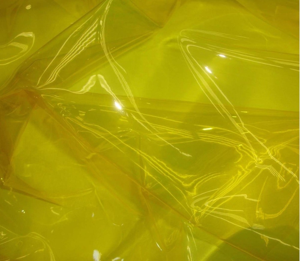 Tinted Plastic Vinyl Tinted Fabric By Yard Upholstery – Yellow