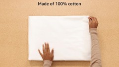 Bleached White Muslin Fabric – 10 Yards Medium Weight Cotton Draping Textile 60″
