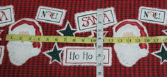 Daisy Kingdom Noel Santa Patch Border #3175 Fabric 1.8 Yard / 68×44″ Wide READ