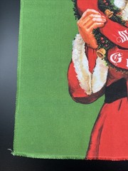 Christmas Santa Fabric Square Vintage Santa Joseph Holodook 18”x17.5”