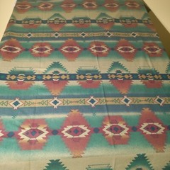 Cone Mills Chamois Flannel Fabric Southwestern Aztec Native Rare 59″ W x 72″ L