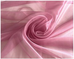 Dusty Pink Organza Fabric, 10 Yards Continuous, 45” Wide, Wedding Party Decor…