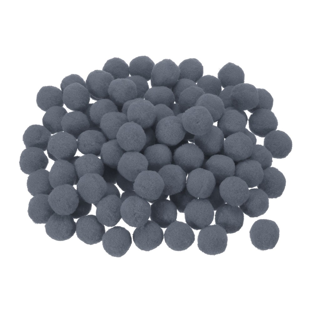 100 x Pom Felt Balls Fabric 1cm 10mm Dark Gray for Crafts Project