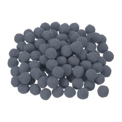 100 x Pom Felt Balls Fabric 1cm 10mm Dark Gray for Crafts Project