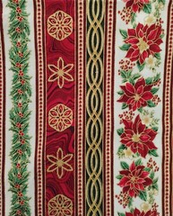 Peggy Toole for Robert Kaufman Holiday Flourish Floral Stripes 2 yds