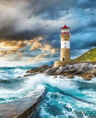 Coastal Gardians Lighthouses Your Choice Henry Glass