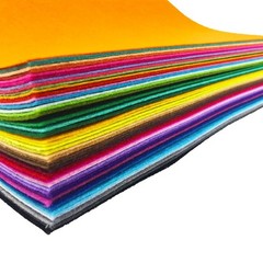 48PCS Assorted Color Felt Fabric Sheets 12″x12″ (30x30cm) for DIY Craft & Sewing