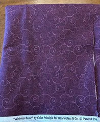 Whimsy Basic by Color Principle for Henry Glass Soothing Swirl Wine Purple 2 Yds