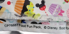Disney Treat Snacks Ice Cream Springs Fabric 2+ Yards 44″ X 76″ Material
