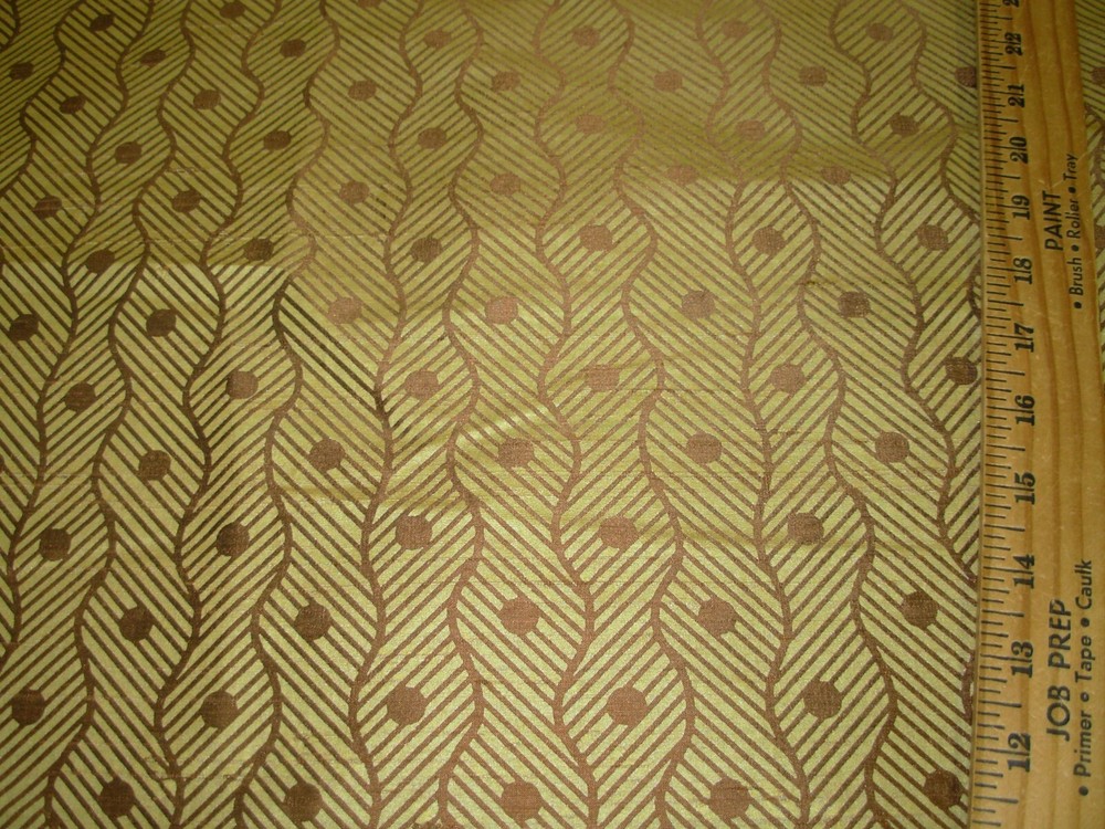 10 YDS 100% SILK VERVAIN TULLIUS GEOMETRIC DRAPERY UPHOLSTERY FABRIC FOR LESS