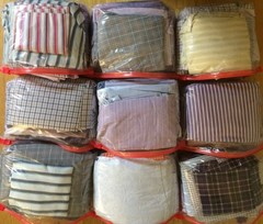1.5 lb. Big Scraps Men’s assorted shirts 100% Cotton Fabric (1 1/2 lb. / 24 oz)