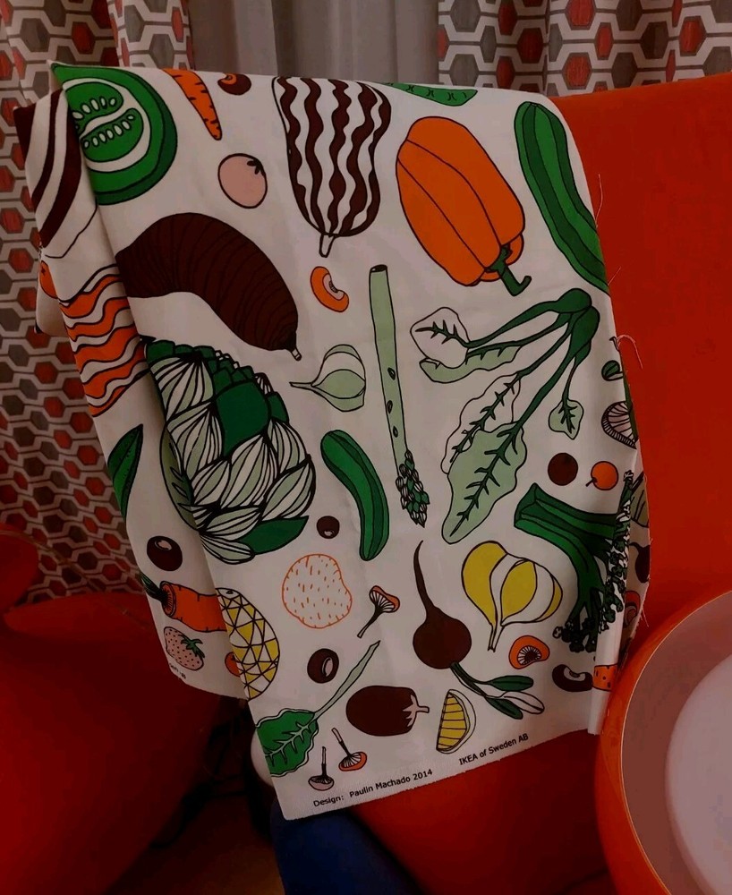 Ikea 2014 Fabric with Colorful Prints Decor