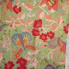Vintage yardage/fabric FAIRLYTE GARDEN Melissa White Rowan 1.25 yds Quilt/cotton