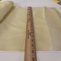 SILK Light Yellow FABRIC 6 Yards x 21 Inches Wide or 216 Inches x 21 Inches Wide