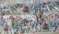 Vtg 1987 House ‘N Home Pink Purple Teal Floral Drapery Fabric 54″ 6.5 Yards