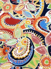 43×54 JOANN Vibrant Bohemian Global Paisley Floral Maximalist Cotton Fabric