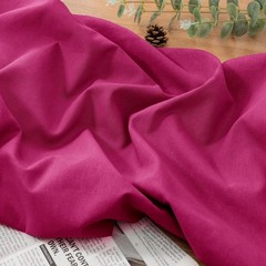 Linen Fabric by the Yard, 61 Inch Wide Hot Pink Blend Cloth, 60% Linen 40%