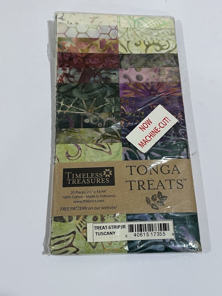 Tuscany TONGA TREATS by TIMELESS TREASURES 20PC Batiks Strips Jr. (2.5” X WOF)