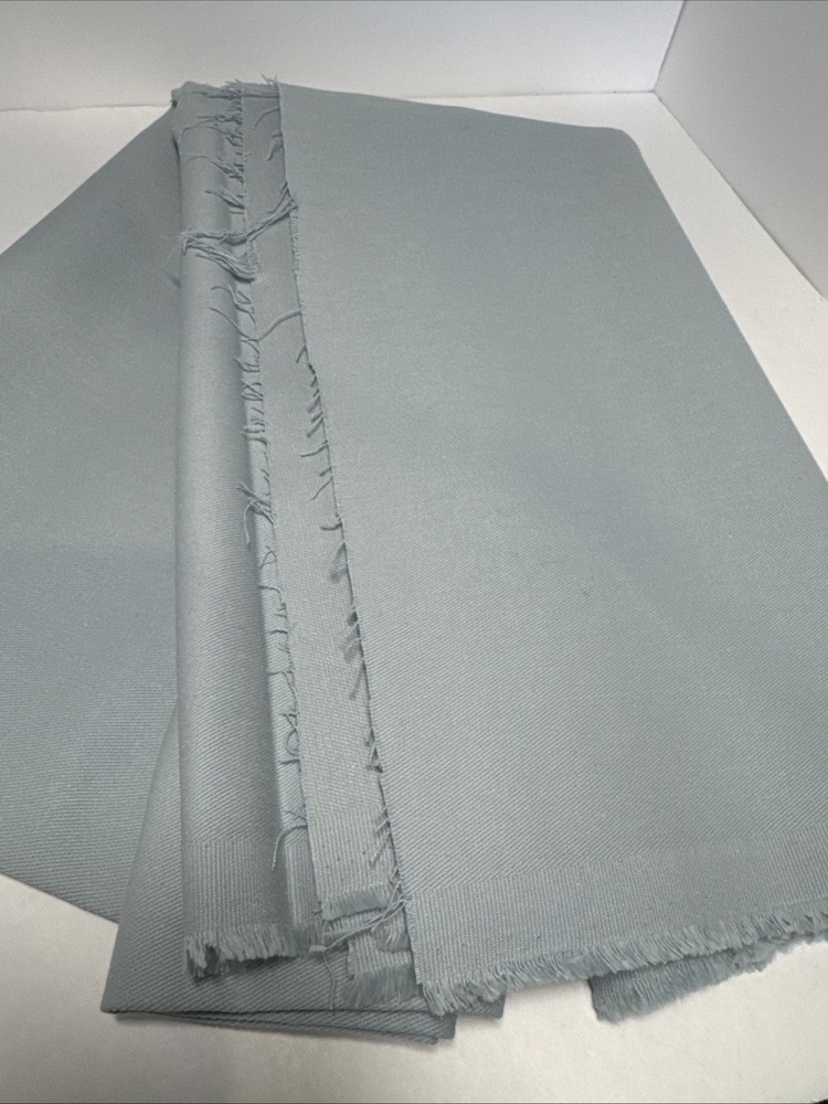 Powder Blue Solid Cotton Blend Stretch Light Denim Fabric 1 Yd + Apparel 55” W