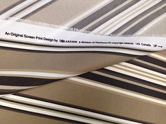 RICHLOOM KASMIRA DRIFTWOOD BLACK STRIPE OUTDOOR INDOOR FABRIC 1.25 YARDS 54″W