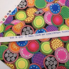 Cotton Fabric Smith Milligan Possibilities For Avlyn Colorful Circles 1yd 5″