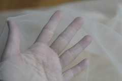 By Yard designer super transparent wedding mesh fabric bridal veil material