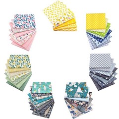 50PCS 10″x10″ Cotton Fabric Bundle – Floral PreCut Fat Squares for Quilting & Cr