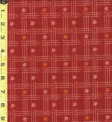 SEVENBERRY Dots & Woven Bars – SB-88222D5-2 – Dark Brick – By the Half Yard