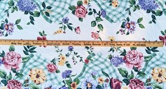 VTG (1991) 5th Avenue Designs Floral Upholstery Fabric Cotton 53″ X By The Yard