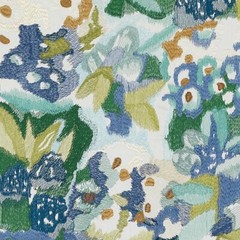 highland court ha61244-71 bosque blue avocado Durable Robert Allen embroidered