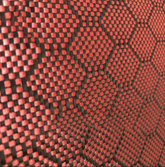 3K 240gsm Aramid Carbon Fiber Fabric mixed fabric cloth Hexagonal Jacquard Weave