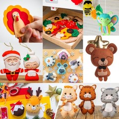 12 Rolls 8″x35″(20.5x90cm) 1.4mm Thick Soft Felt Fabric Sheet 12 Assorted Colors