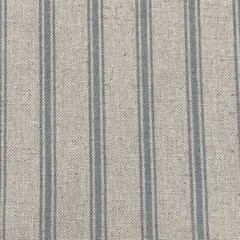 Linen Ticking Stripe Fabric Hazy Blue Curtain Blind Upholstery Cushion Craft