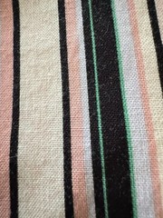 Blank Quilting Stripe 100% Cotton Fabric Pink Black Green 1 Yard x 42” Wide