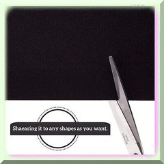 Black Nonwoven Felt Roll 19.7 ft x 5.5 in 3mm