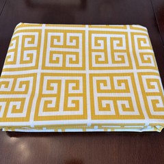 Cotton Linen Upholstery Fabric 54 in wide x 4 yds 18 inches geometric pattern