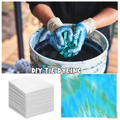300 PCS 4×4 Inch White Cotton Fabric Squares Precut Solid Color Quilt Material