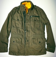 WR Vintage Dust Color Microfiber Conjugated Yarn Field Jacket Trench Coat Fabric