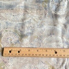 2.5 YD Abstract Shells Fabric Taupe Vintage Cotton Print