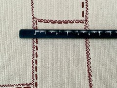 BEIGE JERSEY 60s INSPIRED ABSTRACT CHECK COTTON BLENDMADE IN ITALY FOR GUCCI A8