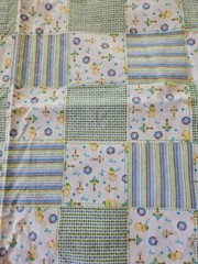 JoAnn FLANNEL FABRIC “MY TOY PATCH” Baby Themed Fabric 2.25 Yrds X 42″ Wide