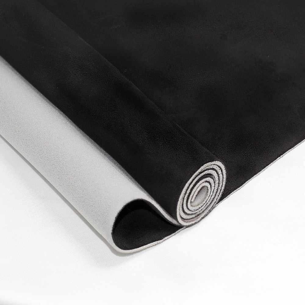Black Suede Headliner Fabric with Foam Backing Car Interior Wrap Kit 70