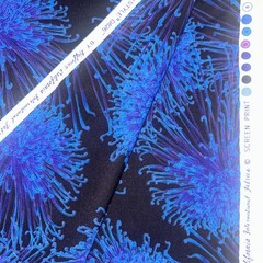 Hoffman California Fabrics “Floral Reign” Cotton – 53″ Piece (1.47 Yds) Blue